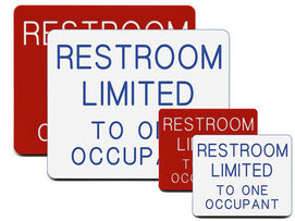 Restroom Limited to One Occupant