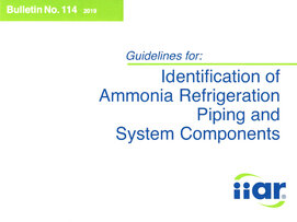 iiar bulleting for ammonia pipe labels regulations for pipe labeling cover page for iiar bulletin 114