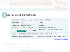 pipe labeling design software software for pipe labels program designs custom pipe labels
