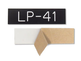 Adhesive-backed ID plate custom cut plastics for engraving Adhesive-backed ID plate