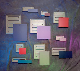 Colored sign frames Colored sign frames