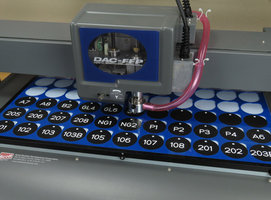 Engraving machine with custom bed Engraving machine with custom bed