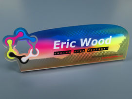 Custom printed acrylic nameplate Custom printed acrylic nameplate