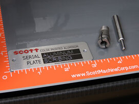 Diamond tool scribing on aluminum scott autograver 20® spring loaded diamond scribe with collet and aluminum plate Diamond tool scribing on aluminum scott autograver 20® spring loaded diamond scribe with collet and aluminum plate