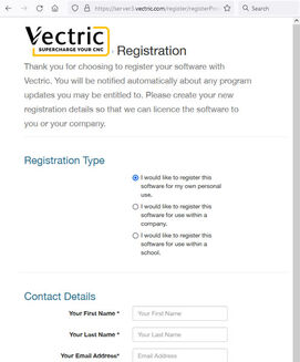 Vectric software installation Vectric software installation
