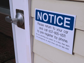 Sign notice for new protocol Sign notice for new protocol